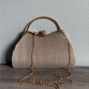 SHEIN Cream Clutch w/ Chain